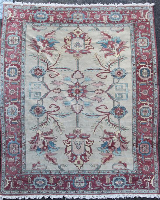 A Persian carpet, 10ft 7in by 8ft 3in.